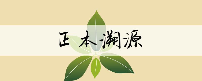溯源正本是什么意思缩略图