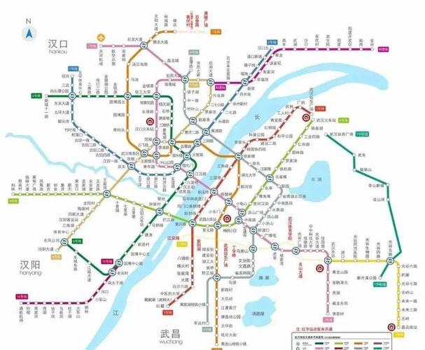 武汉地铁线路图全图缩略图