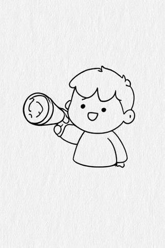 拿着手电筒的人简笔画怎么画的好看游戏截图