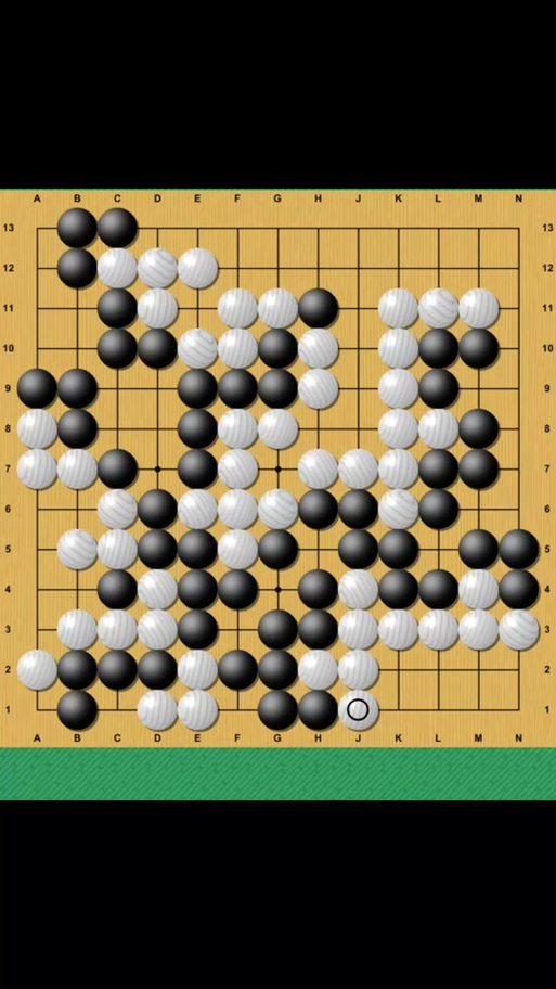 围棋13路棋盘黑棋多少赢缩略图