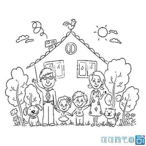 爷爷奶奶外公外婆爸爸妈妈的简笔画游戏截图