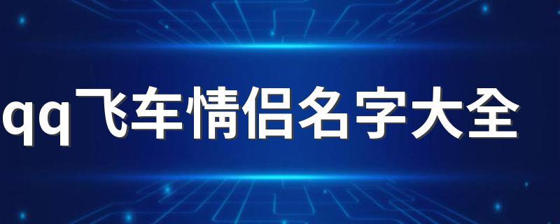 qq飞车情侣网名情侣专用游戏截图