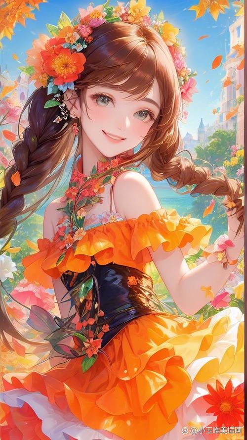 二次元少女卷发缩略图