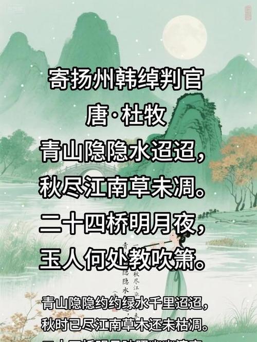 杜牧写扬州的三首诗缩略图