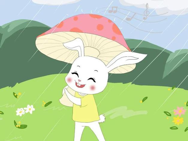 《小兔子的蘑菇伞》图标