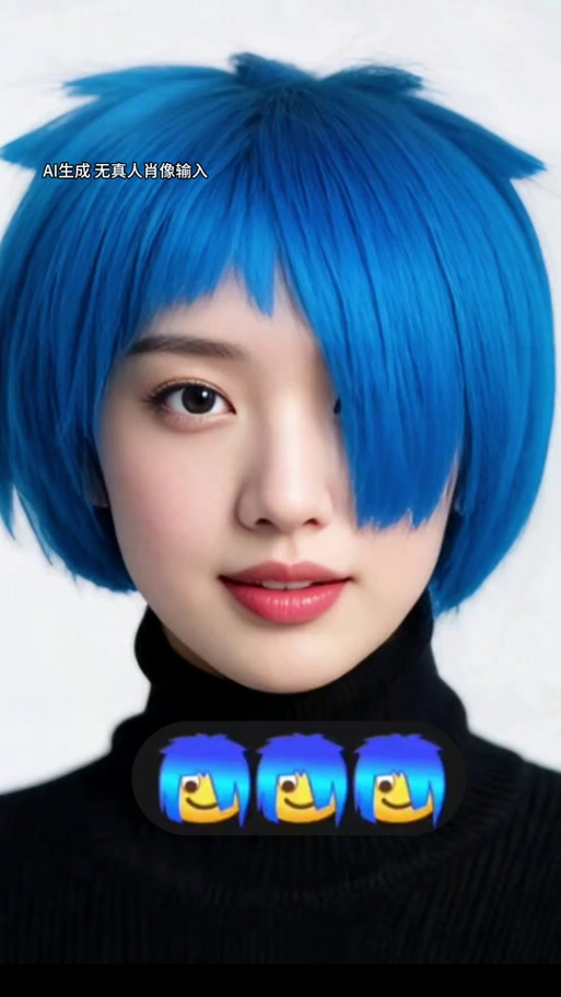 抖音蓝头发颜色游戏截图
