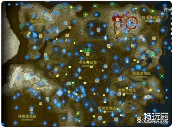 塞尔达传说旷野之息所有神庙地图图标