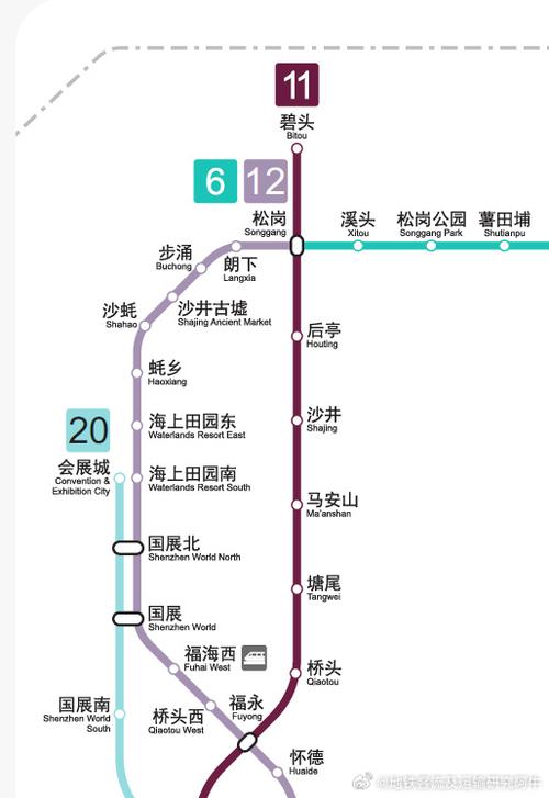 地铁十二号线线路图缩略图