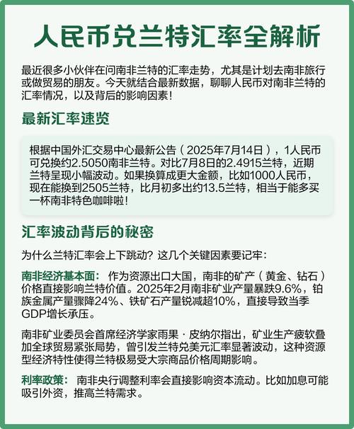 人民币兑换兰特汇率多少缩略图