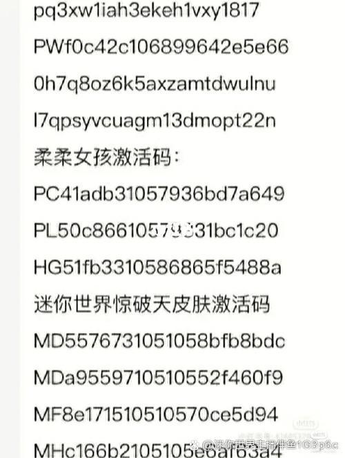 迷你世界怎么激活码在哪里缩略图