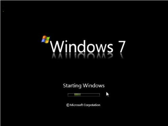 重装系统后卡在正在启动window界面缩略图