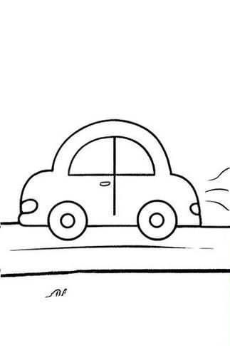 画一条公路上面有汽车简笔画缩略图