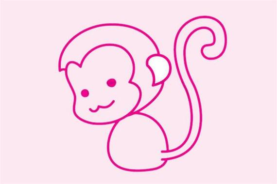 猴子简笔画qq红包识别缩略图
