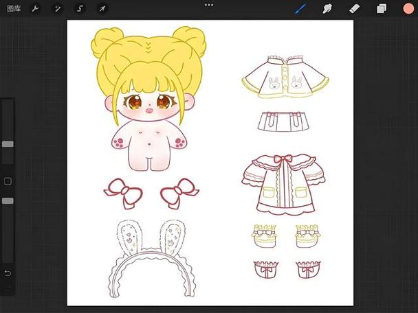 棉花娃娃衣服简单版纸片教程缩略图