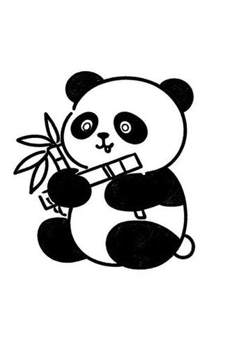 熊猫吃竹子简笔画大全缩略图