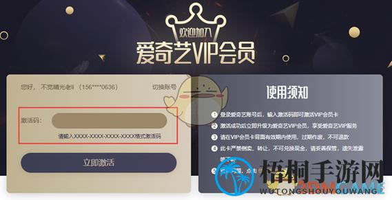 积分换的爱奇艺会员激活码怎么用啊缩略图