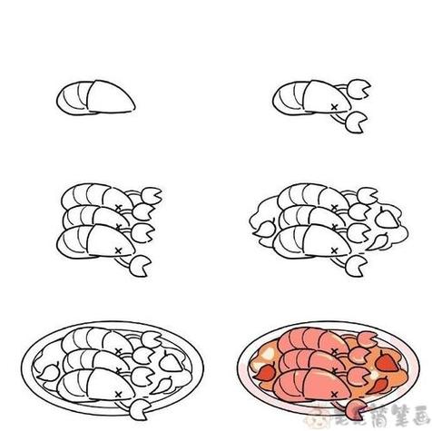 龙虾简笔画图片缩略图