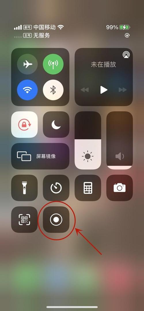 苹果手机录屏功能在哪里设置打开图标