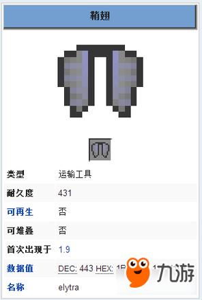 我的世界鞘翅只有一个吗缩略图