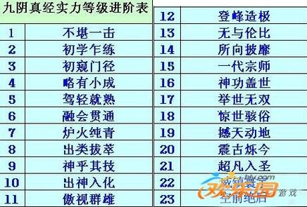 九阴真经六内平民如何变强图标