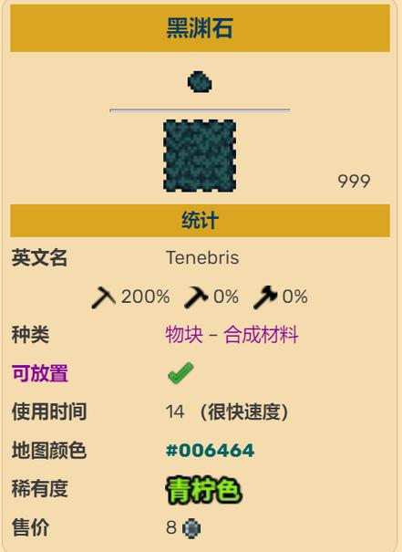 泰拉瑞亚灾厄黑渊石在哪里缩略图