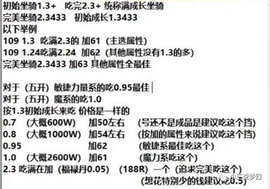 梦幻西游109坐骑满成长多少钱图标