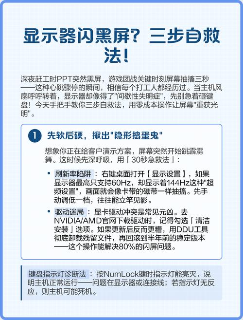 显示器黑屏一闪一闪的解决方法缩略图