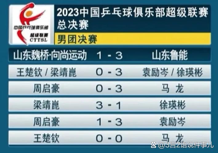 男团乒乓球决赛结果缩略图
