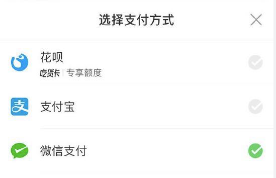 美团怎么没有支付宝付款选项缩略图