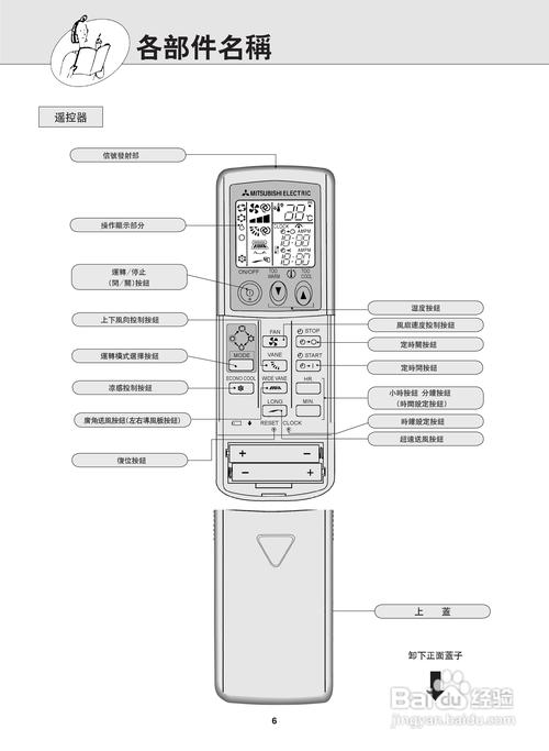 三菱空调遥控器说明缩略图
