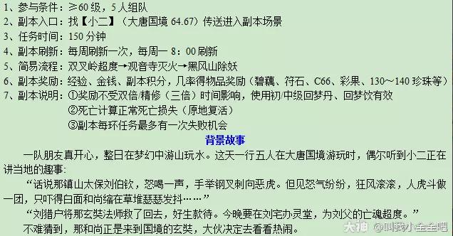 梦幻西游黑风山副本攻略大全缩略图