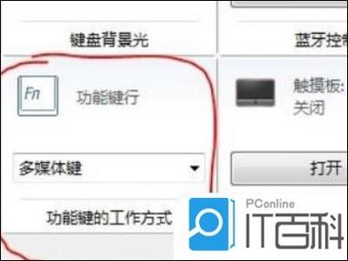 电脑如何关闭f1到f12功能键图标