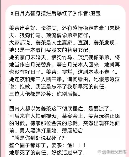 穿成白月光替身后作者介绍缩略图