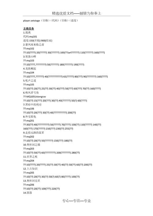 上古卷轴5勇士之战任务代码缩略图