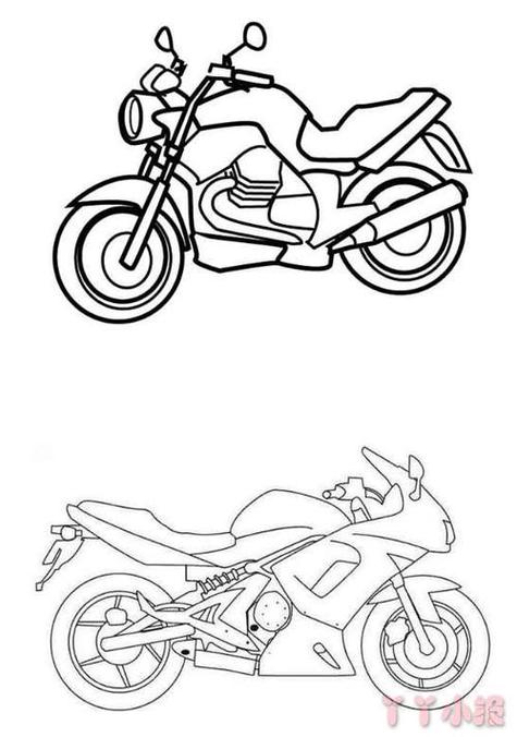 摩托跑车简笔画图标