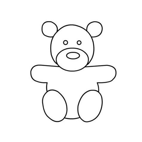坐下来的小熊简笔画图标
