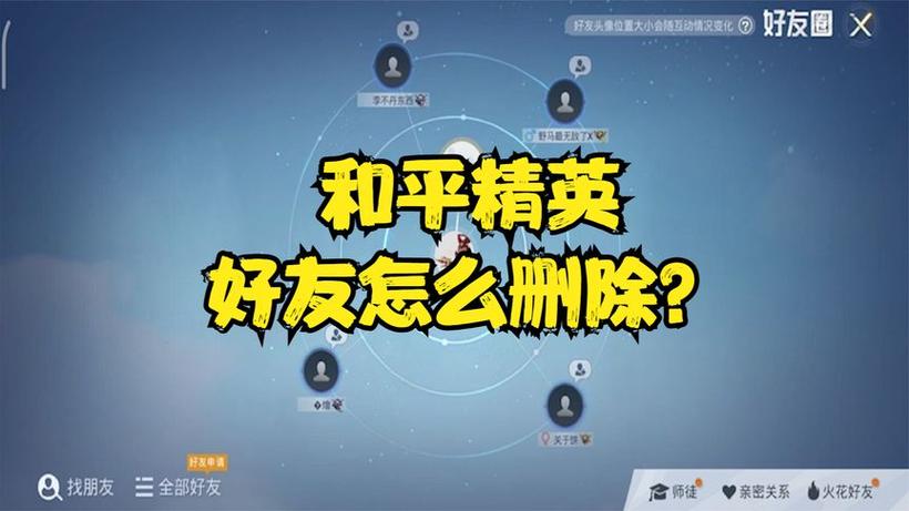 和平精英把好友删除了对方还能看见图标