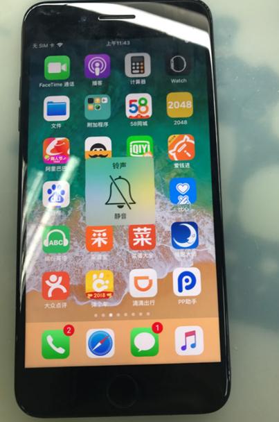 苹果7p屏幕进水有水印能正常使用游戏截图