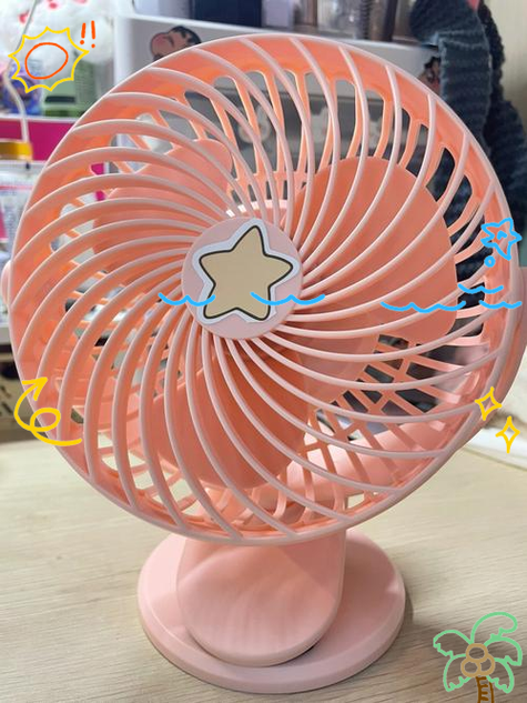 风扇吹起来中吱吱吱响图标