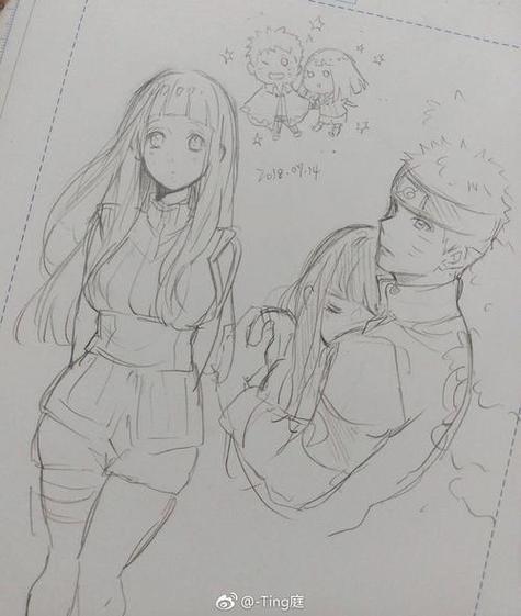 日向雏田的简笔画缩略图