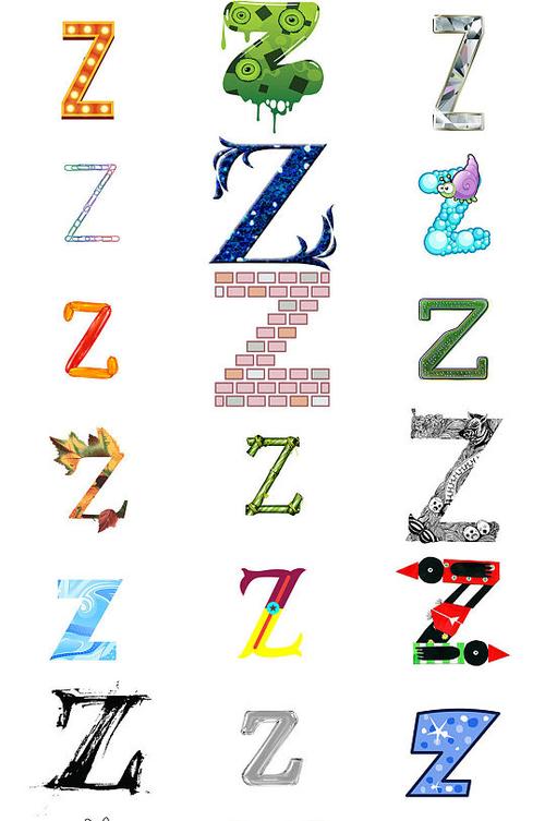 Z特殊花体字可复制图标