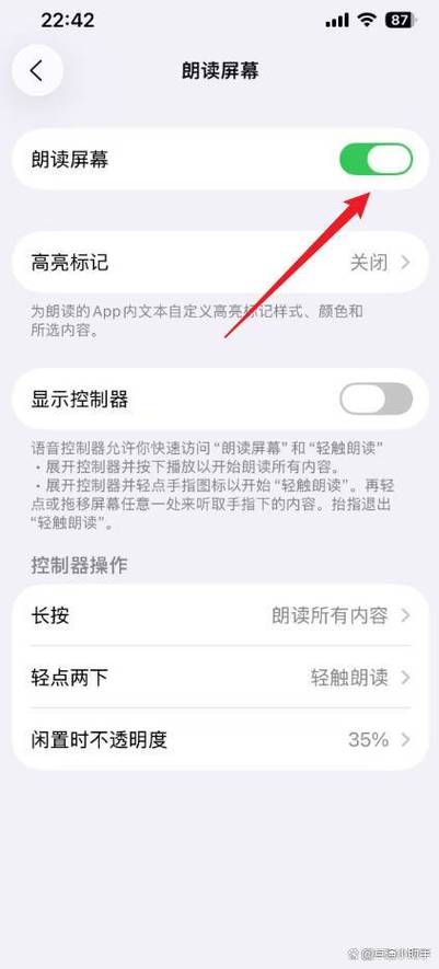 苹果手机朗读屏幕开启方法缩略图