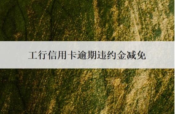 工商银行逾期减免最新政策缩略图