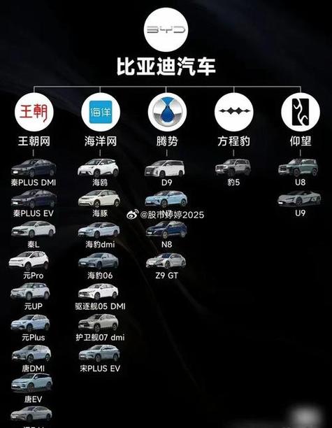 比亚迪旗下有哪些汽车品牌图标