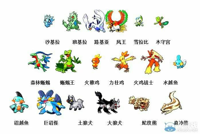 精灵宝可梦全系列顺序缩略图