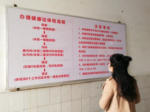 美团健康证体检项目一览表缩略图