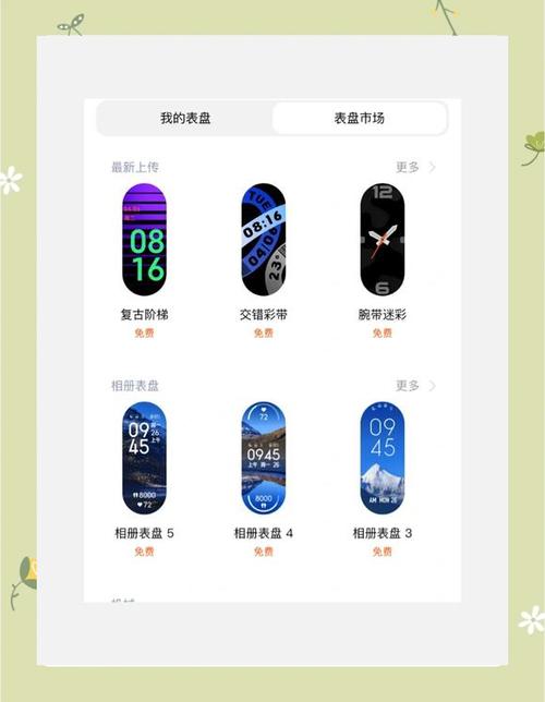 小米手环自定义表盘在哪里图标