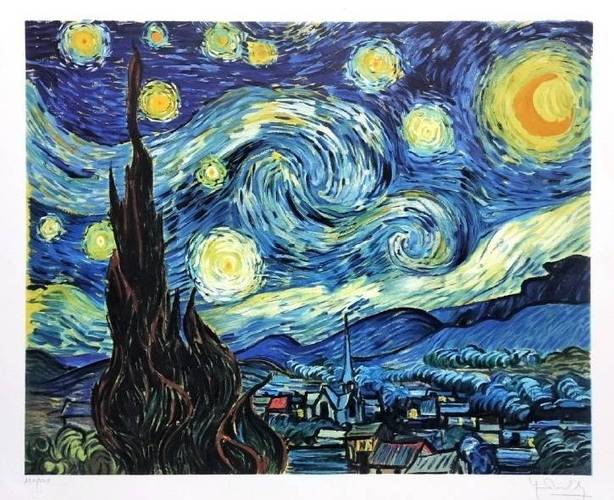有星星月亮的黑色背景图缩略图