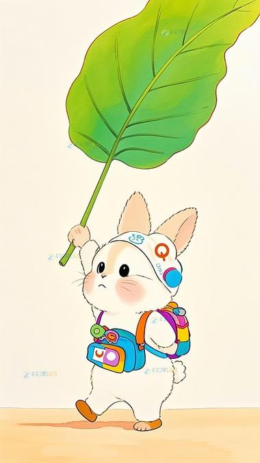 看图写话小兔子下雨了用蘑菇当伞缩略图