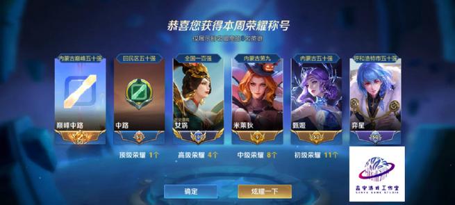 王者荣耀初级荣耀称号要多少战力缩略图